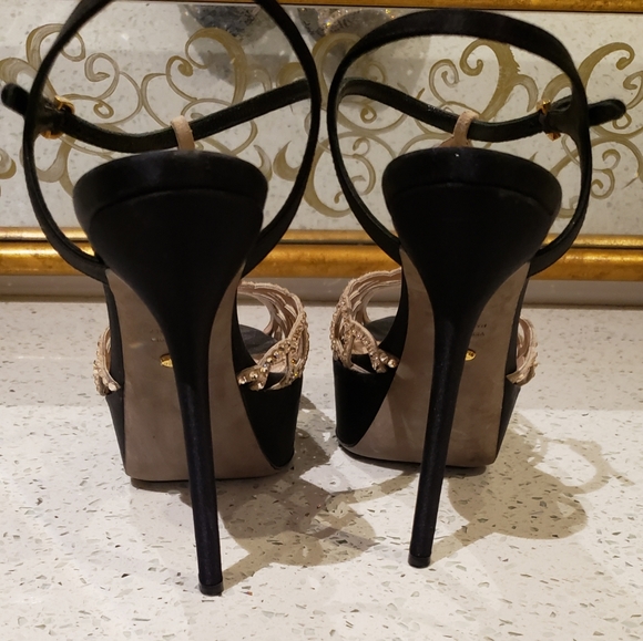 100% Authentic Sergio Rossi Swarovski Crystal Sand - Picture 11 of 12